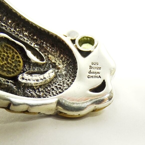 ECHO of the DREAMER Sterling Silver Bronze FW Pearls & Peridot Cuff Bracelet - Picture 8 of 12